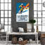 «Skiing Life Begins At The End», reproduction d'art graphique sur toile tendue 1 pièce-1640486868