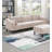 Beautiful 6Pcs Modular Sofa Set 4X One Arm Chairs 1X Armless Chair 1X Ottoman Living Room Furniture Blush Pink Morgan Fabric-265444189