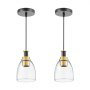 Luminaire suspendu à 1 lumière avec abat-jour réglable en hauteur
