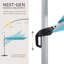 Parasol carré en porte-à-faux 120 po Gentle Chic-85856860-129009846-129009847