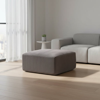Canapé modulaire pour canapé modulaire pour le salon - canapé-lit modulaire moderne, canapés en velours côtelé gris avec méridienne, aucun assemblage requis | Idée de cadeau