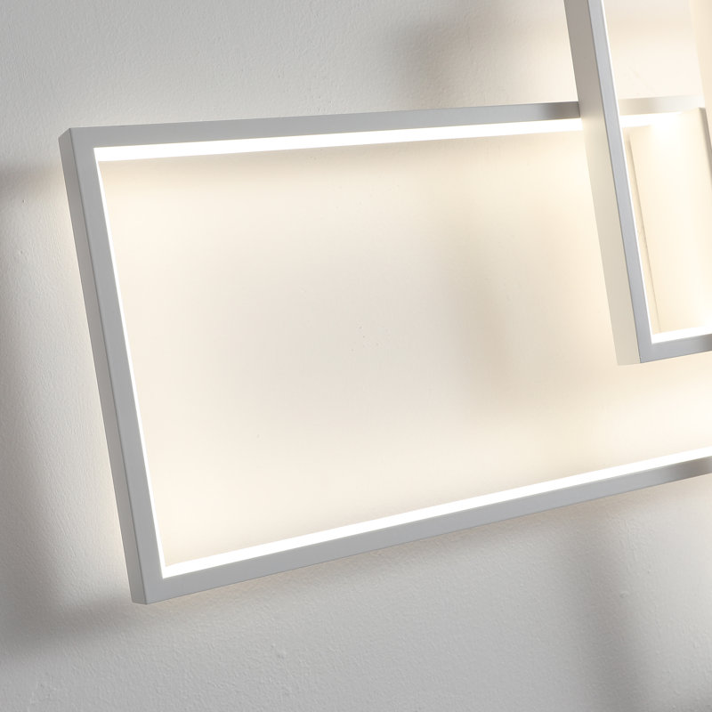 Applique murale Arlyn, Blanc / Blanc