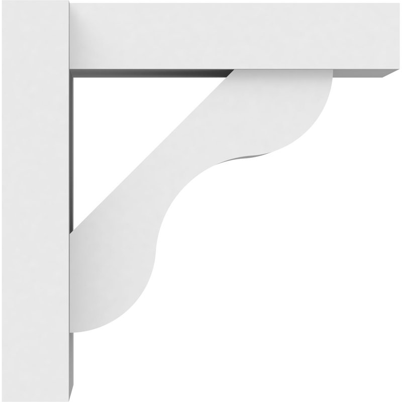 Carmel Architectural Grade PVC Outlooker with Block Ends, 12" H x 12" D, 7" W