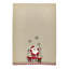 Santa with Tree Lights Embroidered Dish Towels