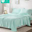 Ensemble de 4 très grands draps - 100% molleton, literie douillette et moelleuse, boulochage, avec drap plat, 2 taies d'oreiller ajustées, convient aux matelas de 16 po, lavable à la machine, surface de rembourrage confortable, contient, lavable