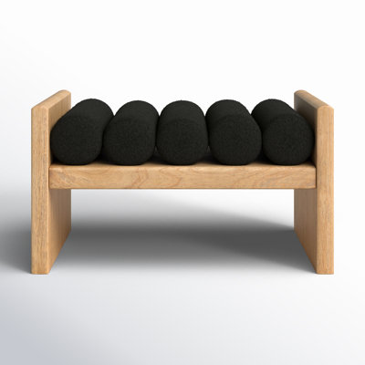 Waverly Boucle Wood Bench