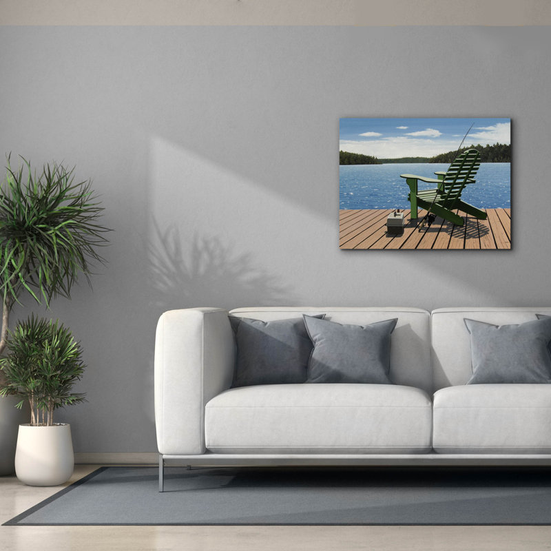 «Epic Graffiti», "Pêche" par Kenneth M Kirsch, art mural sur toile, 34 po x 26 po, H 26 po x l 34 po