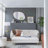 Iron Frame Vertical Oval Mirror