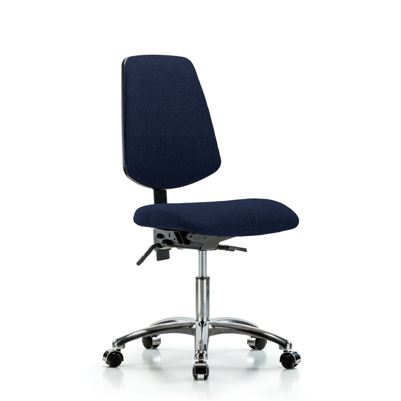 Chaise de travail Allegro, Roulettes, Inclus, Bleu marine