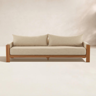 Nathanson 106" Teak Patio Sofa