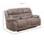 Causeuse inclinable à accoudoirs coussinés de 77 po Aprill-47414001