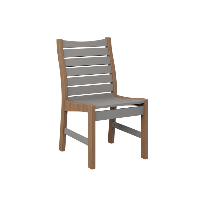 Chaise de salle à manger Berlin Gardens Bristol, Light Gray/Antique Mahogany