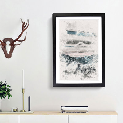 Mountain Clouds - Picture Frame Painting Print