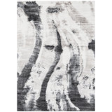 Hand Knotted Abstract Area Rug