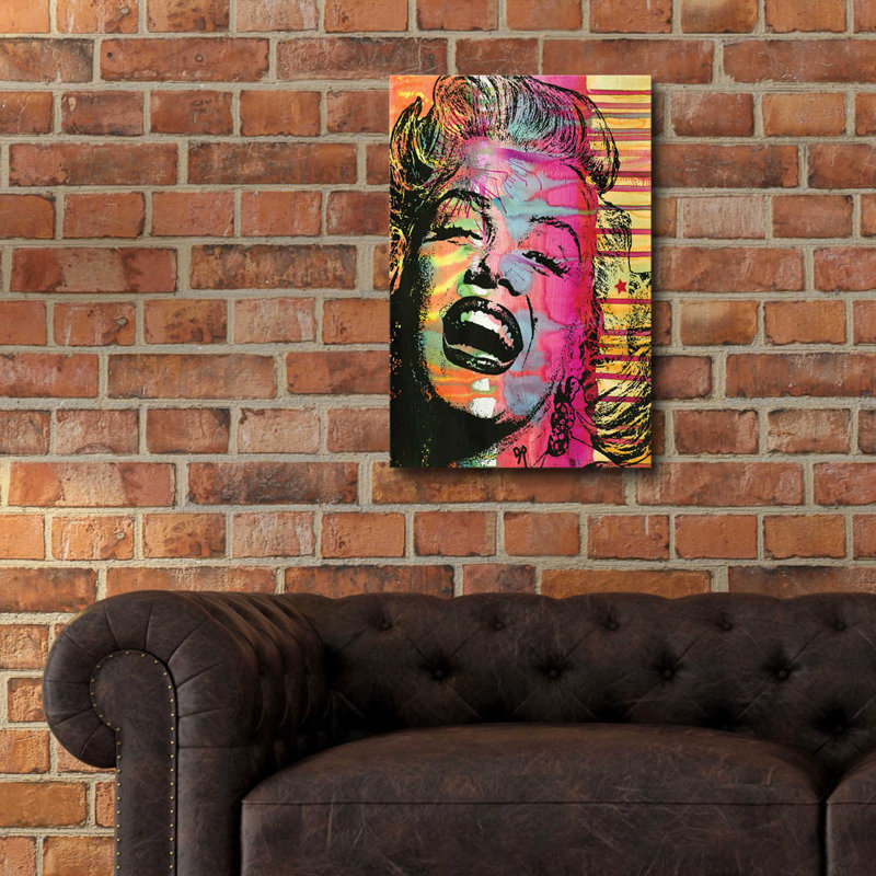 Marilyn - impression sans cadre, H 24 po x l 16 po x P 0,2 po