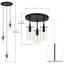 Luminaire suspendu cylindrique en grappe 3 lumières Angelina-506164164