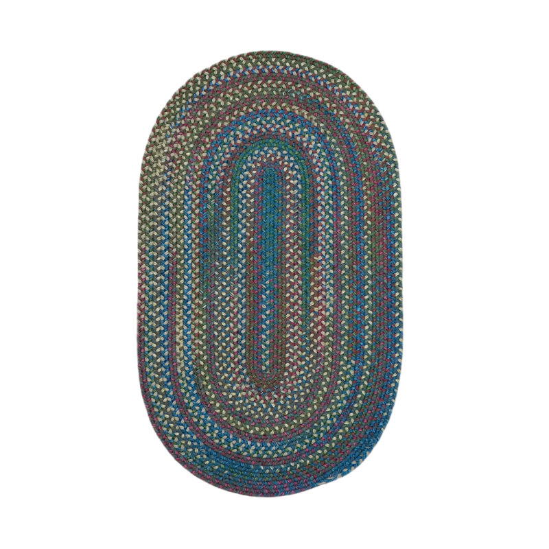 Tapis réversible New England Braid, Ovale 1 pi 8 po x 2 pi 6 po
