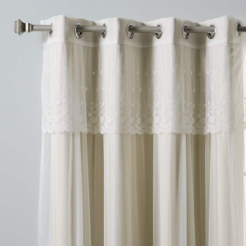 Crenshaw Solid Room Darkening Thermal Grommet Curtain Panels, Beige