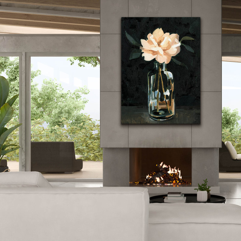  «Dark Rose Arrangement 1» par Emma Caroline, art mural sur toile, 40 po x 54 po
