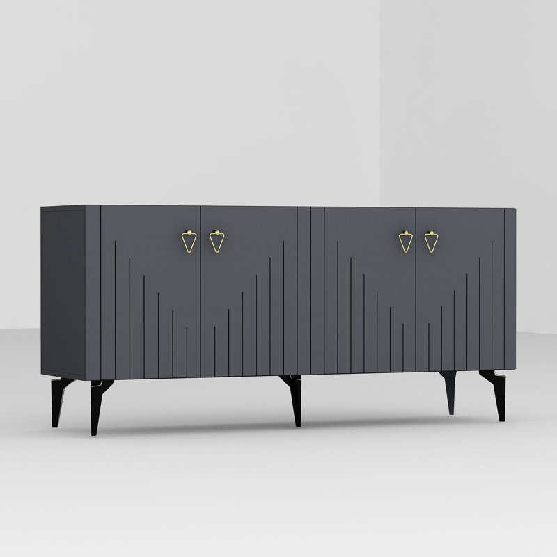 Console Estes, Gris/doré