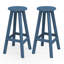 Tabourets de bar pivotants en HDPE avec repose-pieds (ensemble de 2)-1726743282