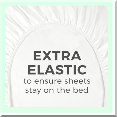Luxury Cotton Bliss Deep Pocket Fitted Sheet - Hotel Quality 400 Thread Count Soft Silky Crisp Sheets - Perfect Fit for Mattress - Queen Size