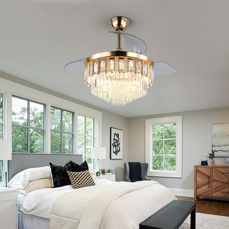 Glassburn 42.12'' Ceiling Fan with LED Lights