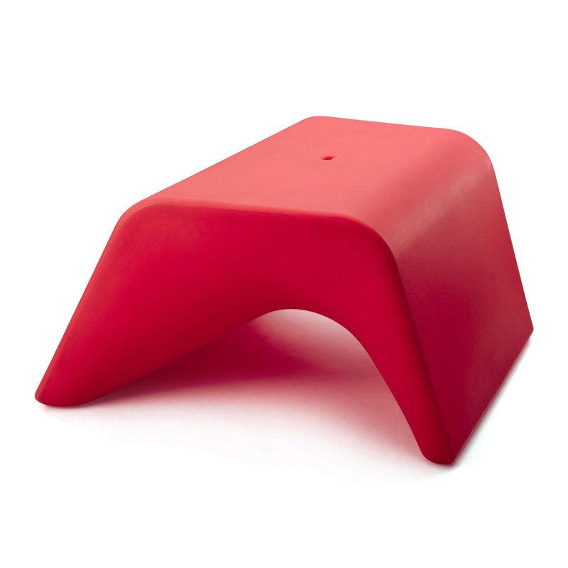 Plastic Accent Stool, Red