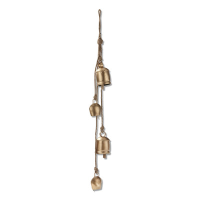 Cloches antiques et feston en jute