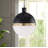 Luminaire suspendu sphère 1 lumière DEL Glaser