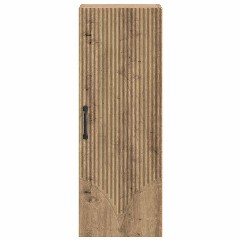  Wall-Mounted Cabinet Engineered Wood Storage Modern Space Saving Indoor, Artisan Oak