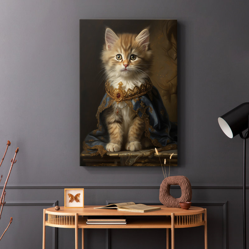 ANIMALS Series CXC III - Toile tendue avec châssis Premium - Prêt à être accroché, H 18 po x l 12 po