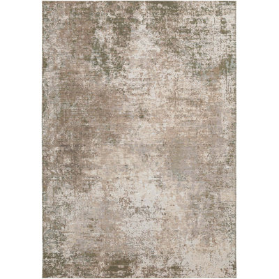 Abstract Wool Flatweave Area Rug