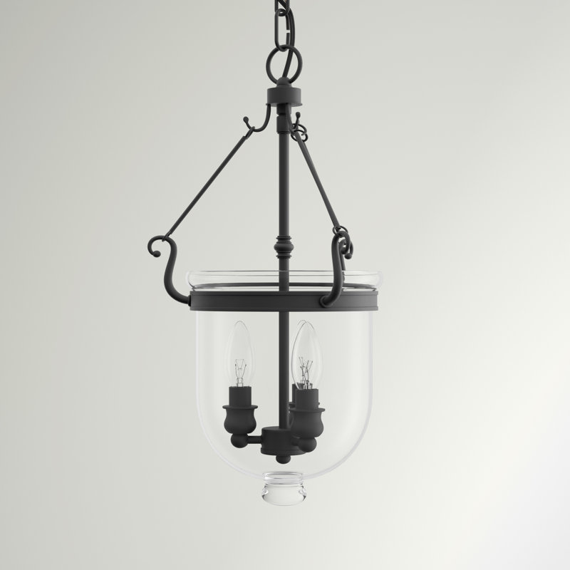 Luminaire suspendu simple urne Husman, H 20 po x l 10 po x P 10 po, Noir