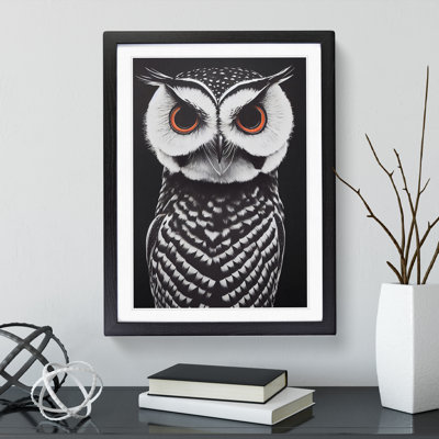 XV1022-4535X The Fierce Owl - Single Picture Frame Print