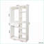 Système de placard autoportant, garde-robe blanche de 40 po x 74,8 po avec 6 tablettes, 2 tringles de suspension et amp; 1 tiroir | Panneau de particules et panneau de fibres à densité moyenne
