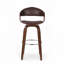 Tabouret de bar pivotant en similicuir