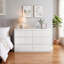 Commode 6 tiroirs Modern White