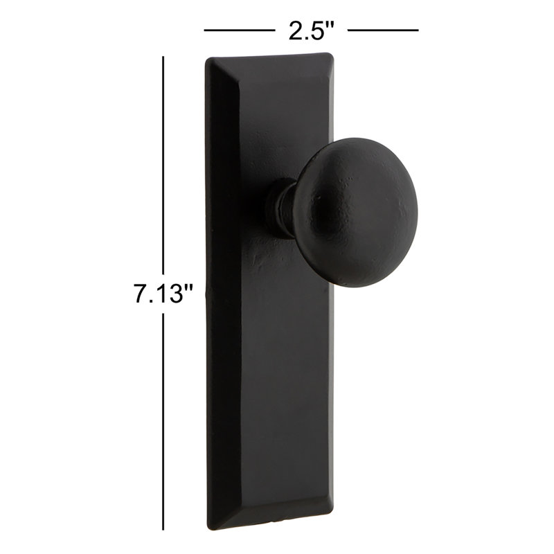 Ageless Iron Keep Plate with Keep Knob, 2.75