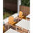 Indoor Dining Living Room, 4 Tropical Orange Chairs, Red Oak Wood Legs, Industrial-grade Pp Seat, Waterproof Scratch, Hand Solid Oak, Commercial-grade Strength, Floor-, Adaptive Ergonomic, Thickened