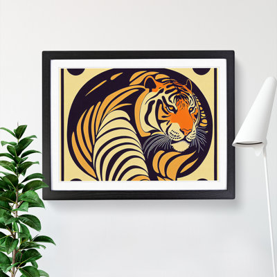 Tiger Vol.2 Abstract 1 Piece Single Picture Frame Wall Art