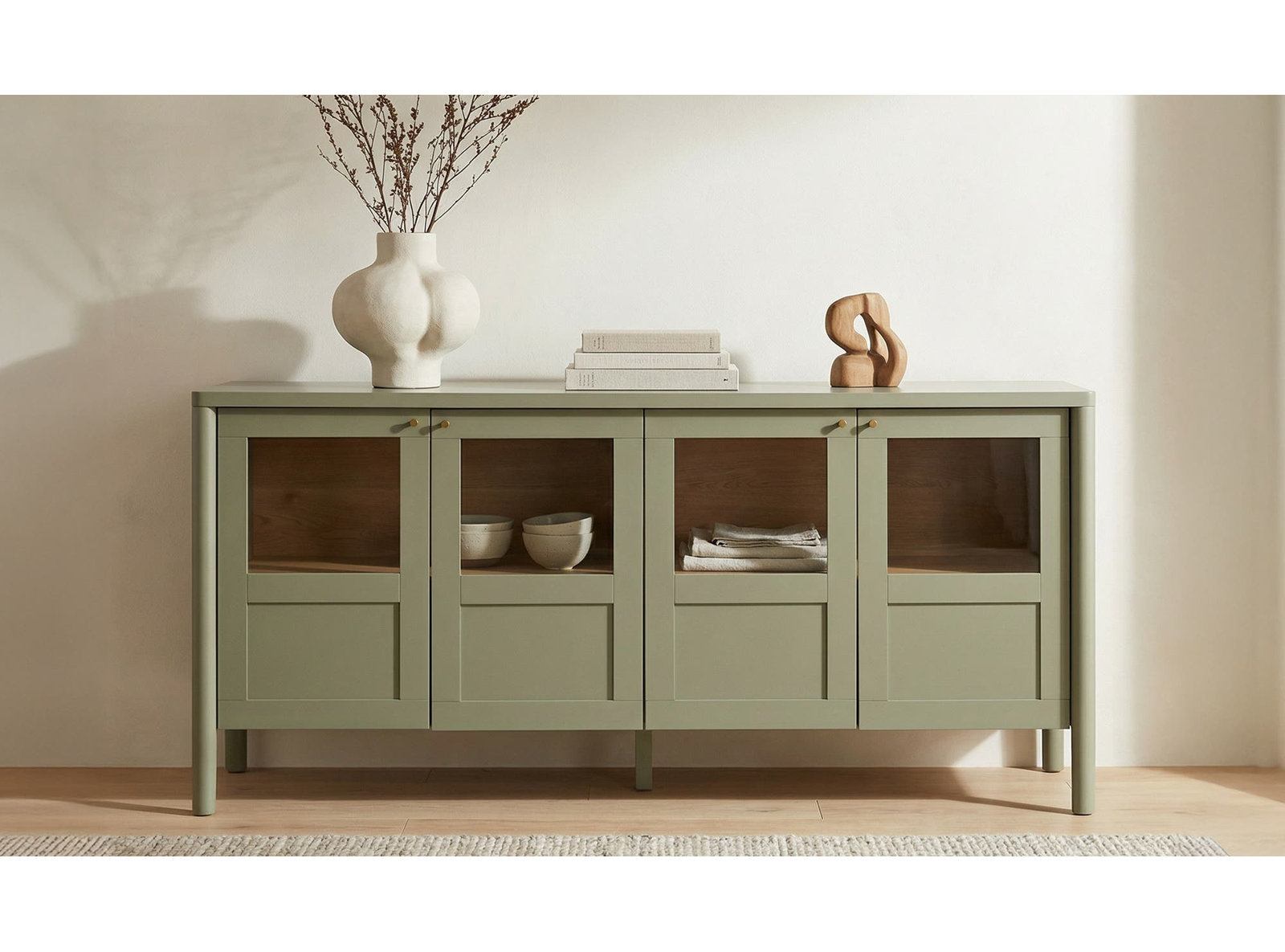 Aboubakr 73'' Sideboard, Green