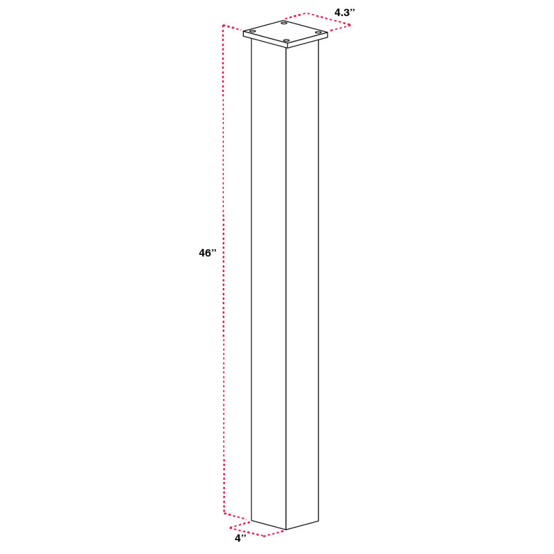 Mail Boss In-Ground Standard Post, Stainless Steel