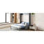 Lit double en gris, lit multifonctionnel, espace de couchage confortable, cachette facile à utiliser