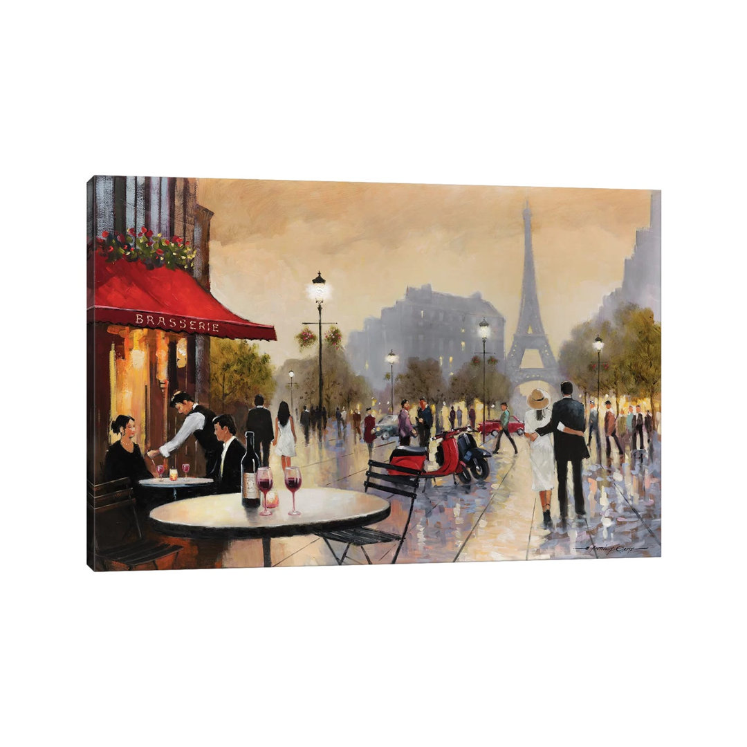 Paris Stroll - Gallery-Wrapped Canvas Giclée