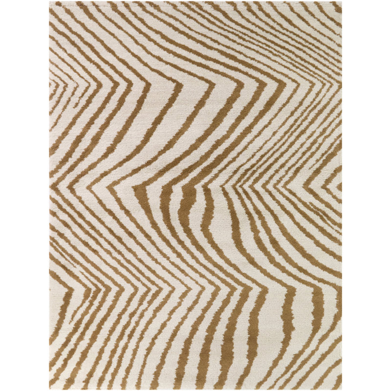 Tapis brun clair Aleksa, Rectangle 5 pi 3 po x 7 pi