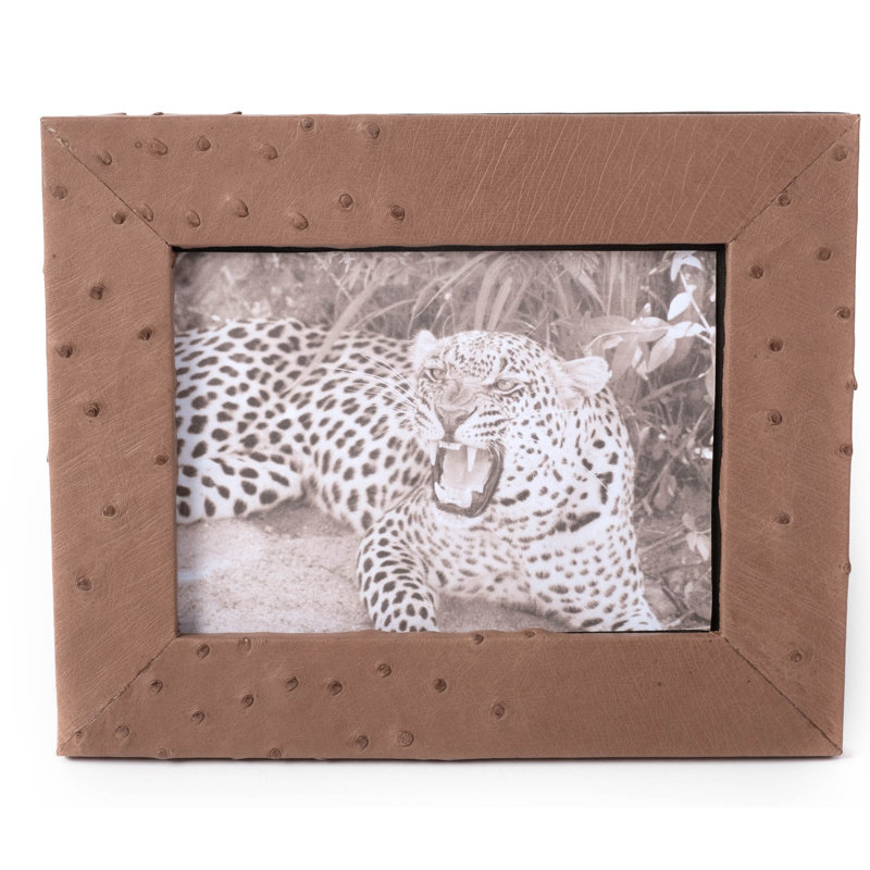 Genuine Leather 5x7 Picture Frame, Brown