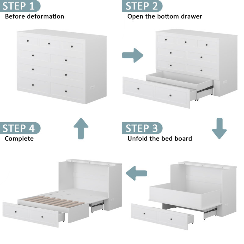 Cyrille Murphy Storage Bed, Full