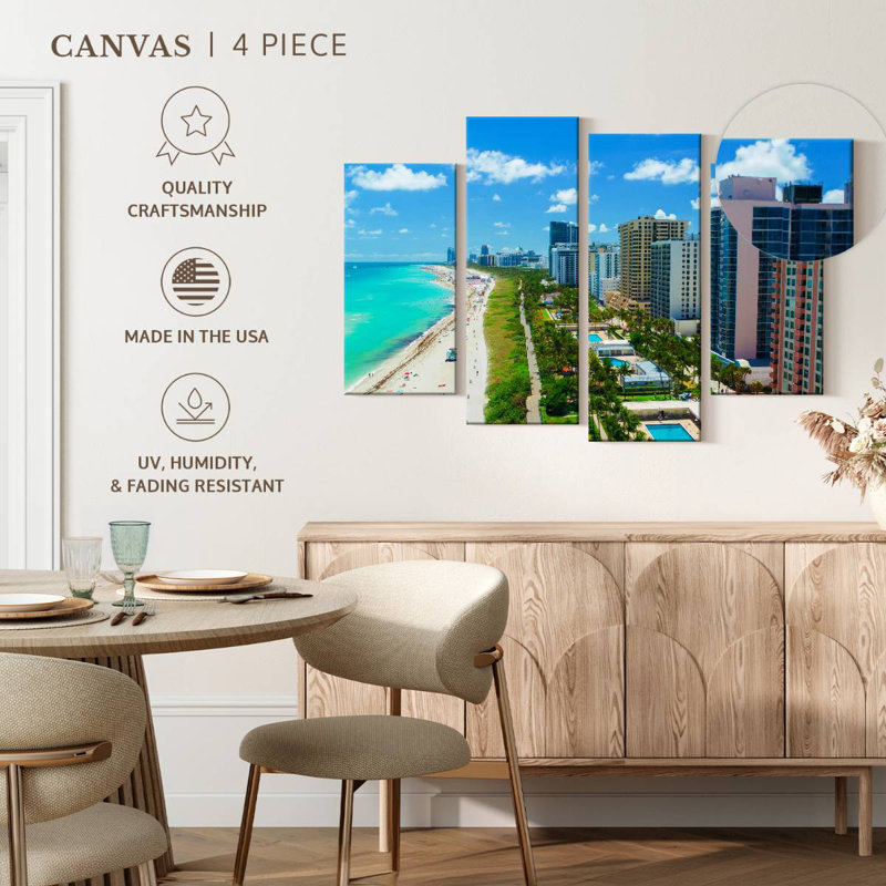 Lynelle Miami's South Beach, 22" H x 36" W