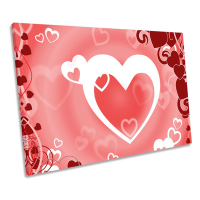 Love Heart Romance - Wrapped Canvas Art Prints
